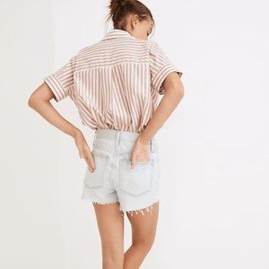 MADEWELL Relaxed Denim Shorts in Essen Wash (Size: W 26)